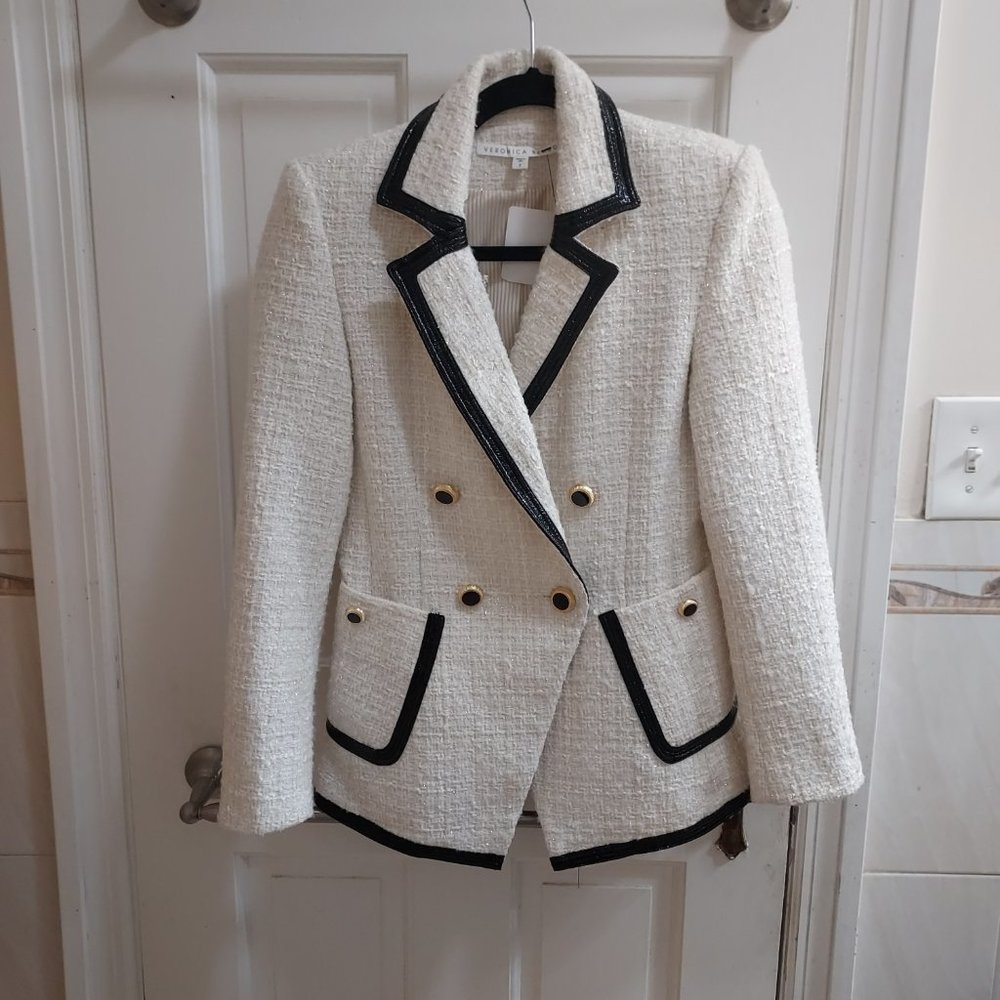 VERONICA BEARD Cato Double Breasted Dickey Blazer